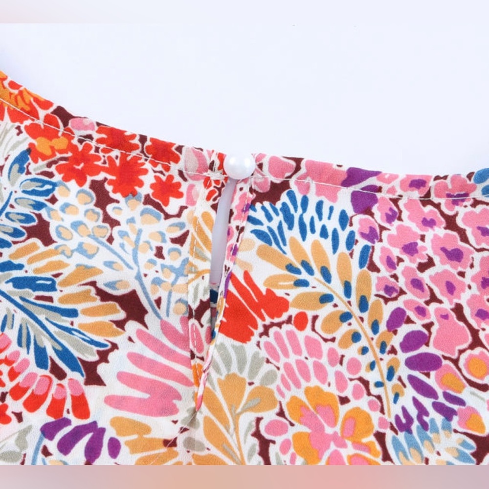 Floral Multicolor Blouse - Picture 6 of 8